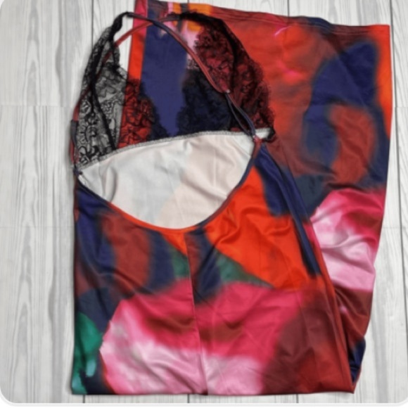 Sexy rainbow Multicolor Backless Dress lace dress
NIPS ARE SEE THROUGH - Picture 6 of 6